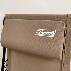 1度使用の美品】コールマン インフィニティチェア（ベージュ）の画像