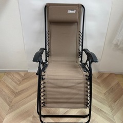 1度使用の美品】コールマン インフィニティチェア（ベージュ）の画像