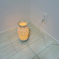 お話し中　　IKEA購入　間接 照明器具　ライト　モザイクタイル装飾の画像