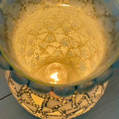 お話し中　　IKEA購入　間接 照明器具　ライト　モザイクタイル装飾の画像