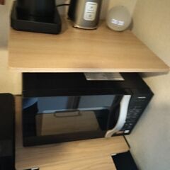 レンジ台 2段 木製の画像