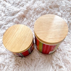 スタジオクリップ ARTIGA カラフル 木蓋　キャニスター セットの画像
