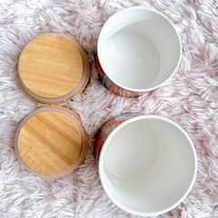 スタジオクリップ ARTIGA カラフル 木蓋　キャニスター セットの画像