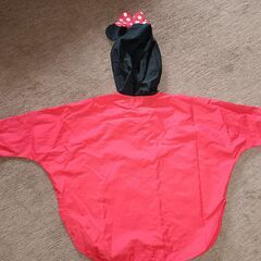 ミニーちゃんのレインポンチョお子様用の画像