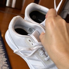 adidas 白　中古　19の画像