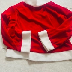 サンタコスチューム 赤 110cmの画像