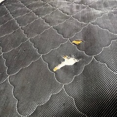 コイルマットレス厚み20cm近く約180cm×150cm グレー 系の画像