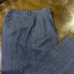 ウエスト79毛100%スラックスの画像