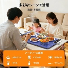 【王道雑誌で紹介】食品温暖化マット 保温プレート 高速電気保温トレイの画像