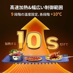 【王道雑誌で紹介】食品温暖化マット 保温プレート 高速電気保温トレイの画像