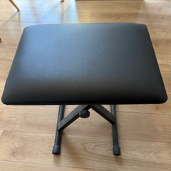 LifeRed ピアノ椅子 X型 折りたたみ式 高さ調整 ブラックの画像