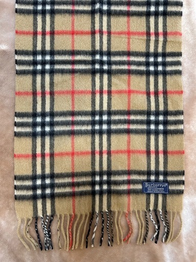 BURBERRY バーバリーマフラー ストール ショール スカーフブラウン茶色系 ベージュノバチェックカシミヤカシミア100％イングランド製 イギリス製 英国製 レディース女性用、婦人 ウィメンズwomenメンズmen男性用、紳士 ユニセックス男女兼用