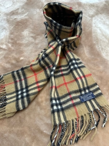 BURBERRY バーバリーマフラー ストール ショール スカーフブラウン茶色系 ベージュノバチェックカシミヤカシミア100％イングランド製 イギリス製 英国製 レディース女性用、婦人 ウィメンズwomenメンズmen男性用、紳士 ユニセックス男女兼用