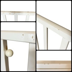 【在庫残り1点】KATOJI 木製 ミニタチベッド ホワイトの画像