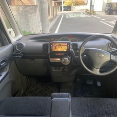タントカスタム　Vセレクション　ターボ　車検8年11月　左パワースライド　ナビ　テレビ　Bluetooth　ETC　リモコン格納ミラー　スマートキーの画像