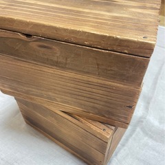 木製ボックス　2個セットの画像