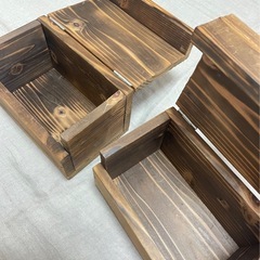 木製ボックス　2個セットの画像