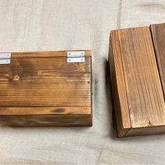 木製ボックス　2個セットの画像