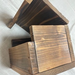 木製ボックス　2個セットの画像