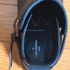 LOUIS VUITTON ルイヴィトン モノグラム アンクルレザーブーツ ブラック  36 の画像