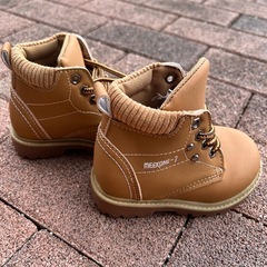 【新品未使用品】キッズ/子供用/13.5cm/ブーツ/靴/茶色/の画像