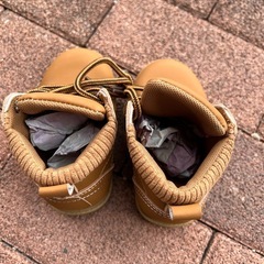 【新品未使用品】キッズ/子供用/13.5cm/ブーツ/靴/茶色/の画像