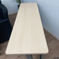 【差し上げます】オカムラ 8184型 会議用折りたたみテーブル キャスター付き ２台セットの画像