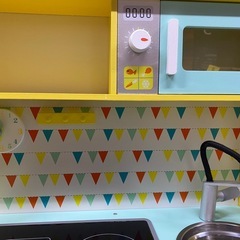 木製ハッピーデーわくわくIHキッチン　おままごと　クッキングトイの画像