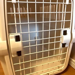 犬用ポータブルケージ リッチェル キャンピングキャリー L アイボリー 共通グッズ ペット お散歩 生活グッズ ペットハウスの画像