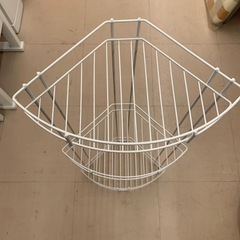 美原店 浴室 収納 コーナー スタンド 3段 ワイヤー ダブルコーティング シャンプー リンス の画像