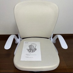 【新品未使用】回転座椅子 腰が痛くならない ひじ掛け付き 折りたたみ ゲーミング座椅子 コンパクト 組立不要 通気性メッシュ の画像