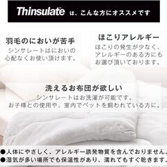 未使用/新品　開封品　【蓄熱×保温 】掛け布団 シングル シンサレート 全面使用 洗える 軽量 ふんわり フランネル 収納ケース付き 抗菌 防臭の画像