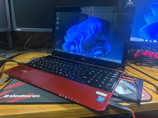 ノートパソコン NEC Windows11 25H2 i7-3630QM メモリ8GB SSD256GB+HDD1TB  Blu-ray Office2021