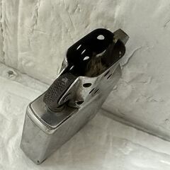 火花のみ確認済み 現状品 ZIPPO TIME LITE Ⅶ ジッポーライター タイムライト 紺 喫煙具 オイルライター 時計 札幌市 白石店 の画像