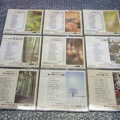 CD 収納ケース 5個 ＋ ダイソーCD 日本人の心のメロディー 9枚付きの画像