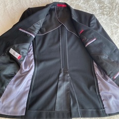 美品　はるやまメンズ　ブラックスーツ　上下セットの画像