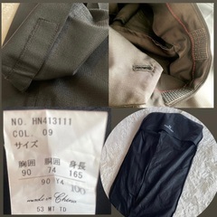 美品　はるやまメンズ　ブラックスーツ　上下セットの画像