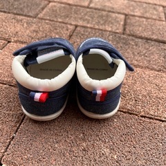 【中古】キッズ/13.0cm/スニーカー/靴/紺色の画像