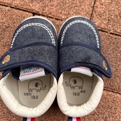 【中古】キッズ/13.0cm/スニーカー/靴/紺色の画像