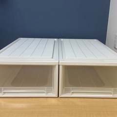 定価￥8,390 ニトリ 押入れ用フィッツケース 2個組 収納ケース 押し入れケース 衣装ケースの画像