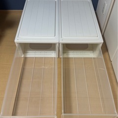 定価￥8,390 ニトリ 押入れ用フィッツケース 2個組 収納ケース 押し入れケース 衣装ケースの画像