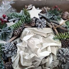 未使用 クリスマスリース 直径約36cm 飾り X'mas リース 装飾用品 Christmas 札幌 北20条店の画像