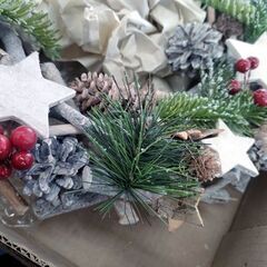 未使用 クリスマスリース 直径約36cm 飾り X'mas リース 装飾用品 Christmas 札幌 北20条店の画像
