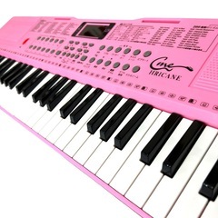 【マイク付き】Hricane 61鍵盤 多機能 電子キーボードの画像