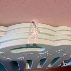 カラズベビーサークルミントグリーン＆ホワイト9枚セットの画像