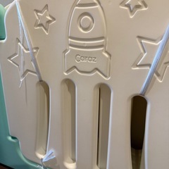 カラズベビーサークルミントグリーン＆ホワイト9枚セットの画像