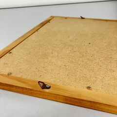 stp-3557　ウォールミラー　縦45×横35cm　壁掛け　長方形　鏡　ミラー　木製フレーム　木枠　一面鏡　スクエアの画像