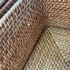 無印良品 重なるラタン角型バスケット・大 
2個セットの画像