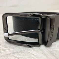 NAUTICA ノーティカ メンズ 本革 リバーシブルベルト ブラック/ブラウンの画像