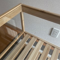 IKEA NESNA サイドテーブル 3段 竹 の画像